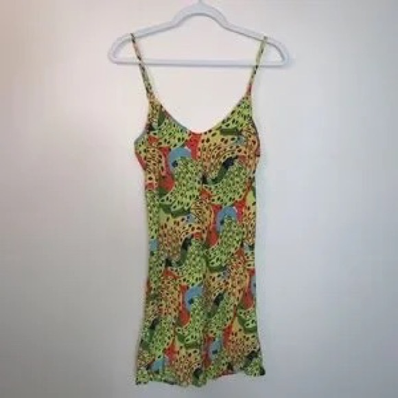 Tops - Colorful Animal Print Slip Dress